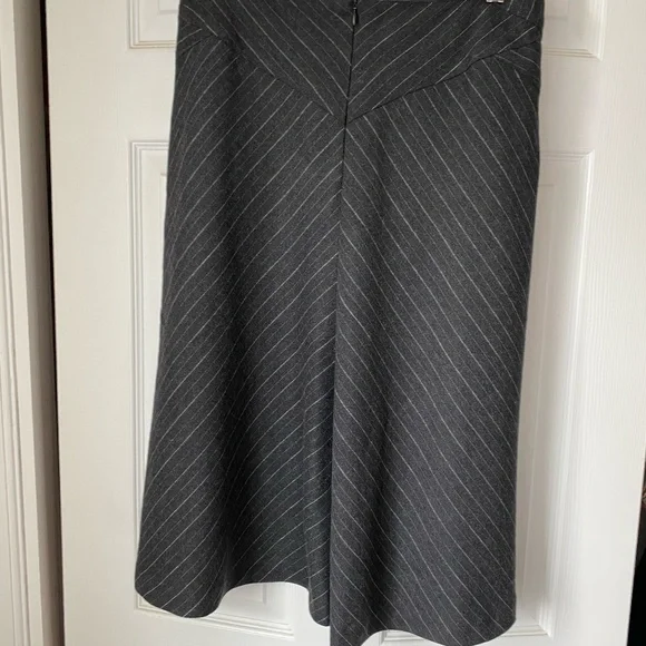 Jacob charcoal striped A line skirt size 9/10 - Picture 2 of 9
